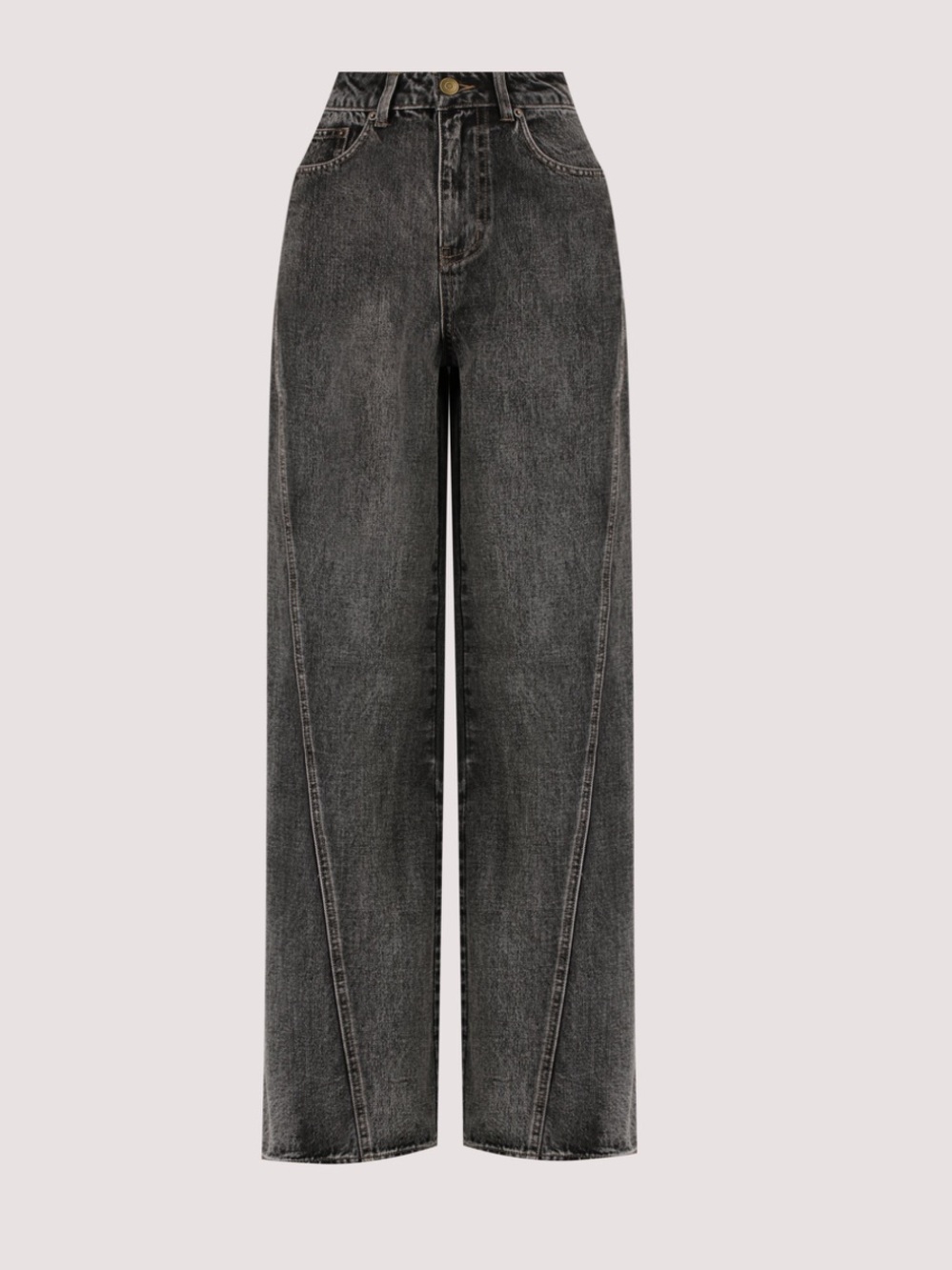 DISSH Relaxed Fit Washed Black Women's Jeans - Picture 2 of 10